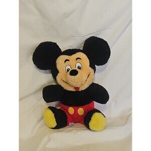 Mickey Mouse Plush Vintage 70s Walt Disney Productions 10 inch